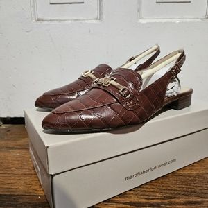 Marc Fisher Faux Croc Leather Flats US 8